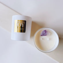 Load image into Gallery viewer, The Amethyst Crystal Candle - Black Orchid