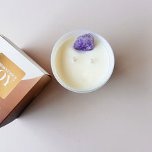 Load image into Gallery viewer, The Amethyst Crystal Candle - Black Orchid