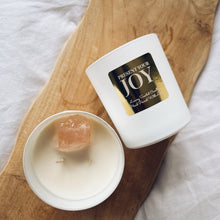 Load image into Gallery viewer, The Rose Quartz Crystal Candle - Damson Plum, Rose & Patchouli