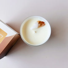 Load image into Gallery viewer, The Citrine Crystal Candle -Pear &amp; Freesia
