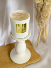 Load image into Gallery viewer, The Rose Quartz Crystal Candle - Damson Plum, Rose &amp; Patchouli
